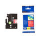 Labeltape Brother P-touch TZe-435 standaard 12mm wit op rood