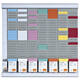 Planbord Nobo kantoorplanning T-kaart nr.2 met 24 sleuven