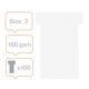 T-kaart Nobo nr.2 48mm wit 100 stuks