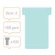 T-kaart Nobo nr.2 48mm blauw 100 stuks