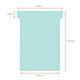 T-kaart Nobo nr.3 80mm blauw 100 stuks