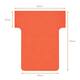 T-kaart  Nobo nr 1.5 36mm rood 100 stuks