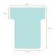 T-kaart Nobo nr 1.5 36mm blauw 100 stuks