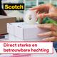 Plakband Scotch Crystal 600 19mmx7.5m transparant 2+1 gratis + handdispenser
