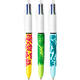 Balpen Bic 4kleuren velours medium assorti