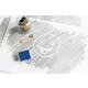 Gum edding R20 45x24x10mm met blauwe houder kunststof wit