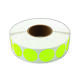 Etiket 25x25mm rond fluor geel permanent K45, 2000rol