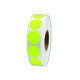 Etiket 25x25mm rond fluor geel permanent K45, 2000rol