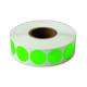 Etiket 25x25mm rond fluor groen permanent K45, 2000rol