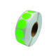 Etiket 25x25mm rond fluor groen permanent K45, 2000rol