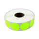 Etiket 35x35mm rond fluor geel permanent k45, 2000rl