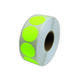 Etiket 35x35mm rond fluor geel permanent k45, 2000rl
