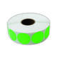 Etiket 35x35mm rond fluor groen permanent k45, 2000rl