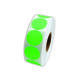 Etiket 35x35mm rond fluor groen permanent k45, 2000rl