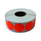 Etiket 35x35mm rond fluor oranje permanent k45, 2000rl