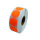 Etiket 35x35mm rond fluor oranje permanent k45, 2000rl