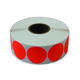 Etiket 35x35mm rond fluor rood permanent k45, 2000rl