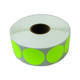 Etiket 50x50mm rond fluor geel premanent K45, 2000rol