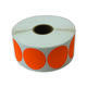 Etiket 50x50mm rond fluor oranje premanent K45, 2000rol
