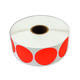 Etiket 50x50mm rond fluor rood premanent K45, 2000rol