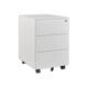 Ladeblok Euroseats 3 gelijke lade 50x39x60cm op wieltjes wit