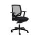 Bureaustoel "Easy" mesh rug zwart
