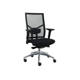 Bureaustoel "Perfect" mesh rug zwart