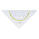 Geodriehoek Aristo 1555/2 225mm met greep transparant
