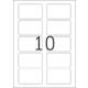 Naambadge etiket HERMA 4514 80x50mm wit 200 stuks