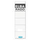 Rug-insteekkaart Elba Rado breed 44x159mm wit 10 stuks