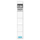 Rug-insteekkaart Elba Rado smal 24x159mm wit 10 stuks