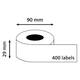 Labeletiket Quantore DK-11201 29x90mm adres wit 400 stuks