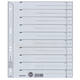 Scheidingsbladen Leitz A4 karton 200gr 6-gaats grijs 100 stuks