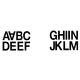 Etiket HERMA 4187 33mm letters A-N zwart 16 stuks