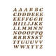 Etiket HERMA 4192 8mm letters A-Z goudfolie 61 stuks