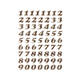 Etiket HERMA 4193 8mm getallen 0-9 goudfolie 64 stuks