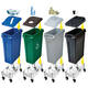 Afvalbak Rubbermaid Slim Jim Vented met luchtsleuven 87 liter grijs