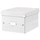 Opbergdoos Leitz Click & Store WOW klein gerecycled karton 220x160x282mm wit