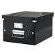 Opbergdoos Leitz Click & Store WOW middel gerecycled karton 281x200x370mm zwart