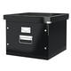 Hangmappenbox Leitz click & store WOW gerecycled karton 357x285x367mm zwart