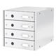 Ladenkast Leitz WOW Click & Store 4 laden gerecycled karton wit