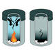 Papierbak met vlamdover Durable 3325-01 15 liter zwart
