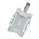 Veiligheidspashouder Durable 8118 open met clip 54x85mm
