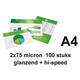 Lamineerhoes GBC A4 highspeed 2x75micron 100 stuks