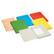 Dossiermap Secolor folio 3 klep 100% gerecycled karton 250 gr geel
