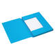 Dossiermap Secolor A4 3 kleppen 100% gerecycled karton 250 gr blauw