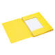 Dossiermap Secolor A4 3 kleppen 100% gerecycled karton 250 gr geel