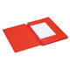 Dossiermap Secolor folio 3 klep 100% gerecycled karton 250 gr rood