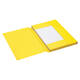 Dossiermap Secolor folio 3 klep 100% gerecycled karton 250 gr geel