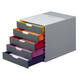 Ladenbox Durable Varicolor 5 laden grijs